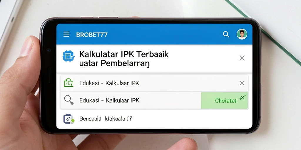Tampilan antarmuka aplikasi BROBET77 yang user-friendly dan informatif.